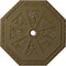 Ekena Millwork Spring Octagonal Medallion (Canopies up to 3"), 29 1/8"OD x 2 1/4"ID x 1 1/8"P, Mississippi Mud CM30SPMMF - alternate 1